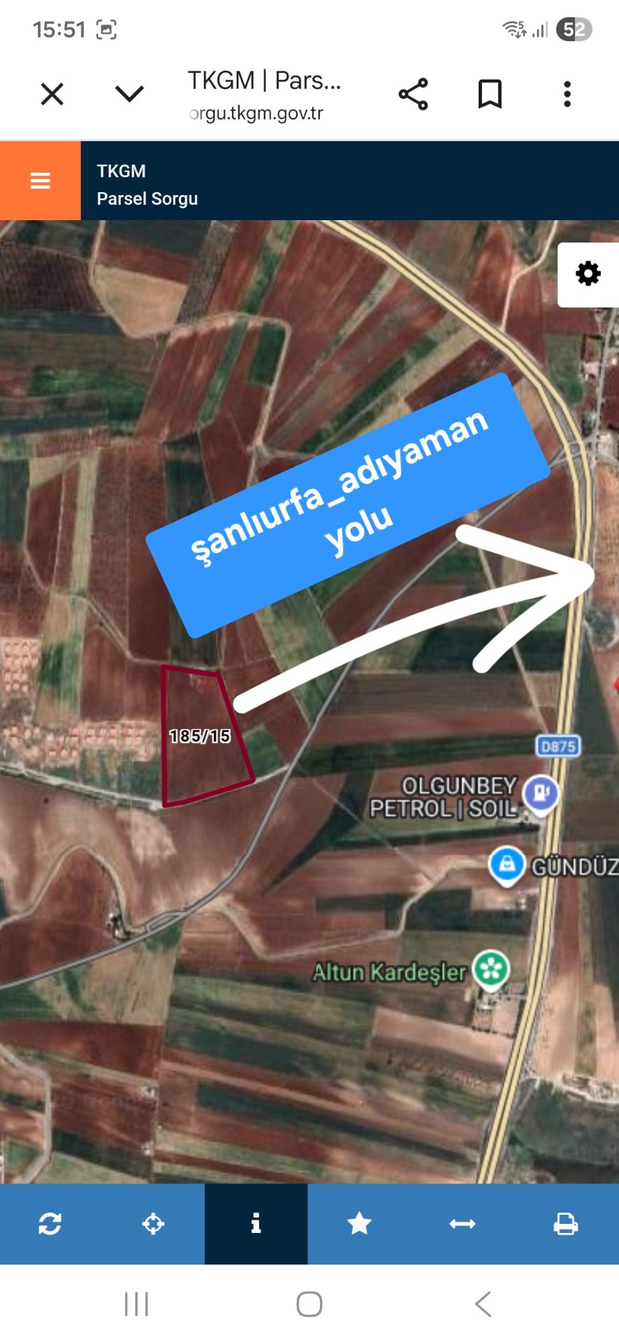 ADIYAMAN MERKEZ KARICIK (ATAKENT) KÖYÜ SATILIK 49.497 M2 TARLA 