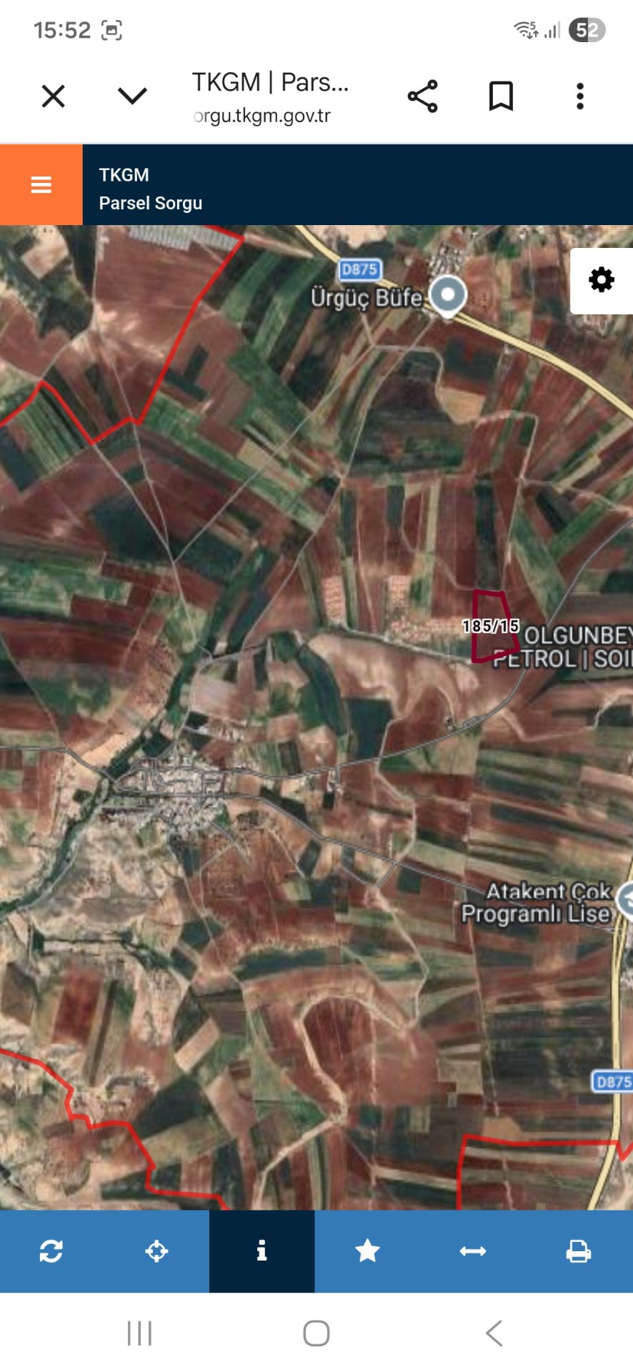 ADIYAMAN MERKEZ KARICIK (ATAKENT) KÖYÜ SATILIK 49.497 M2 TARLA  - 2